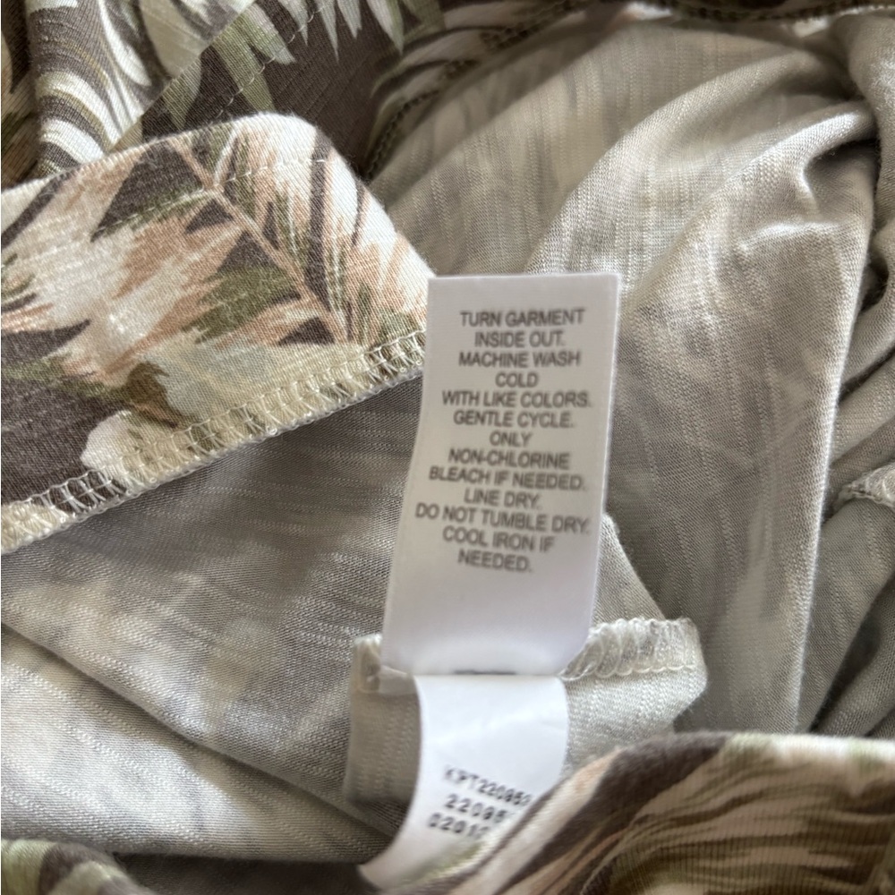 J Jill Cheerful Palms A line pull on maxi skirt size Med Tall 🌴 - Picture 8 of 8
